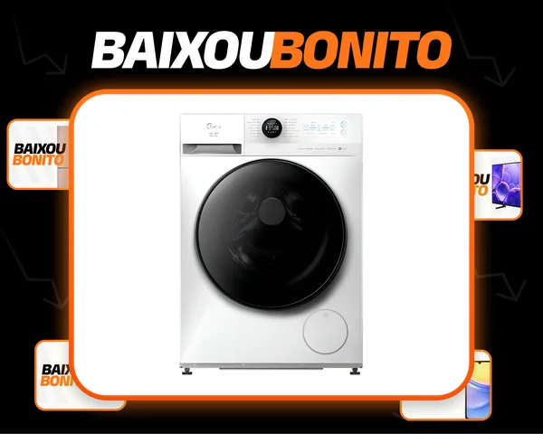 Lava E Seca 11kg Branca Slim Conectada Midea Branco