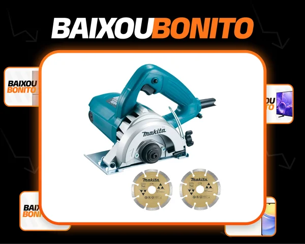 Serra Makita 4100nh3zx Mármore com 2 Discos Diámetro 110mm 1300W