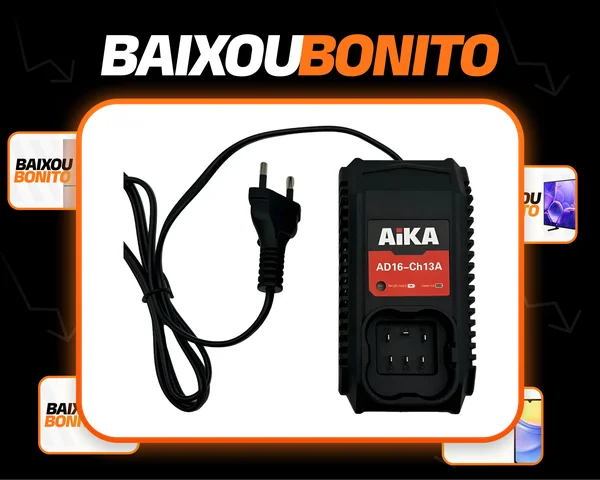 Carregador De Bateria Parafusadeira Aika 16v Ad16-ch13a