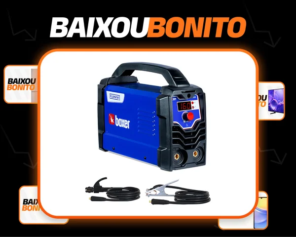 Máquina Inversora de Solda 160Amp Bivolt MMA TIG Lift Flama161 Boxer