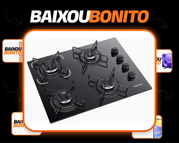 Cooktop Itatiaia Essencial 4 Bocas Preto