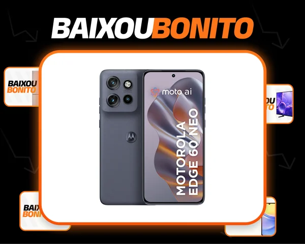 Smartphone Motorola Edge 60 Neo 5G - 256GB 24GB (12GB RAM + 12GB Ram Boost) 50MP Sony Camera Moto AI e tela 1.5K Super HD - Cinza