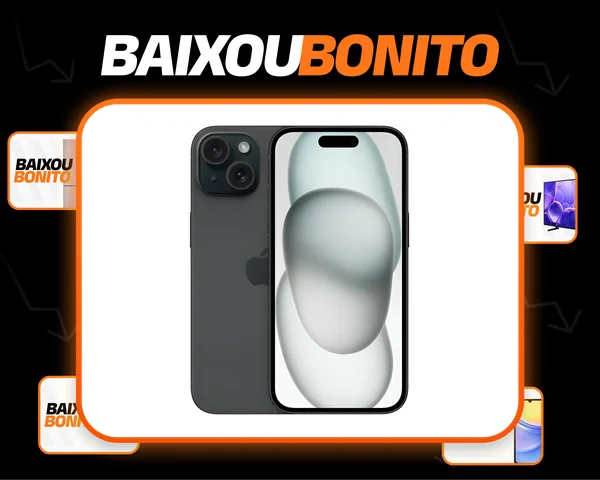 Apple iPhone 15 (128 GB) - Preto - Distribuidor Autorizado