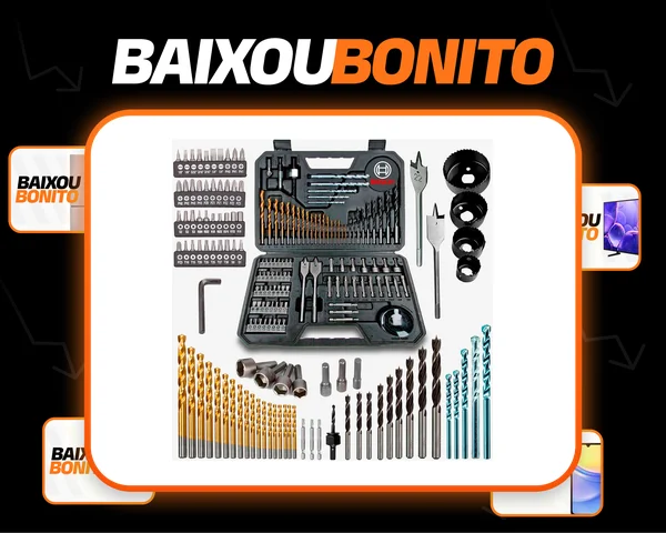 Bosch kit Jogo Maleta Titanio 103 Peças Brocas Pontas Bits