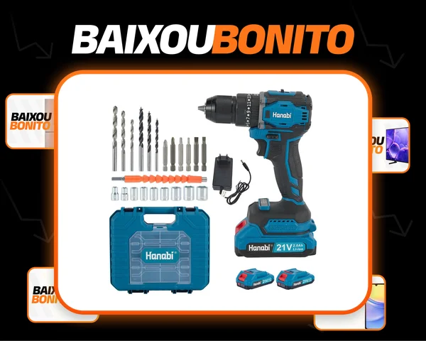 Parafusadeira Furadeira De Impacto Brushless 2 Baterias 21v Cor Azul-petróleo Frequência 60hz