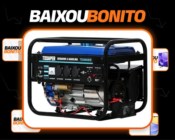 Gerador De Energia 3,75kva 3000w 4 Tempos Partida Eletrica