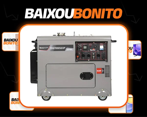 Gerador A Diesel Cabinado 6kva Toyama Tdg7000sexp Bivolt
