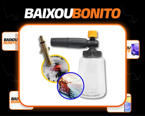 Snow Foam Manual Canhão De Espuma 1 Litro Para Lavadoras Wap