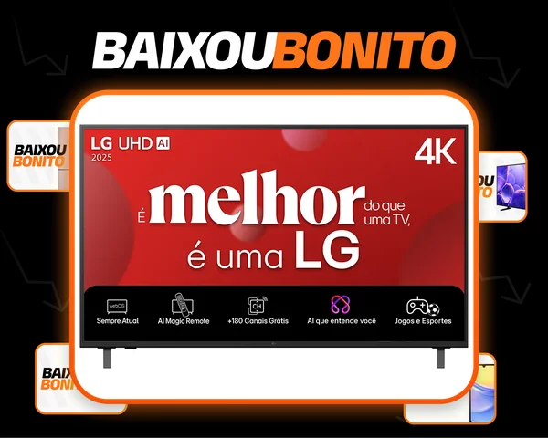 Smart TV 4K 50" LG UHD 50UA85 Processador α7 AI Ger8 4K Super Upscaling Google Cast Alexa Integrado Controle AI Smart Magic WebOS 25