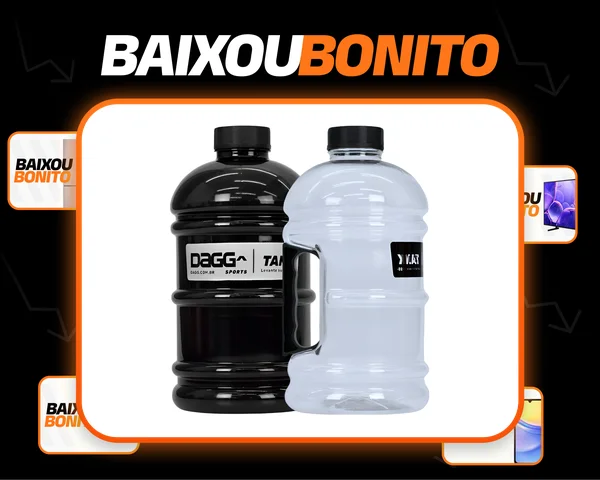 Kit 2 Garrafas Galão De Água Dagg Tank 2l Academia Treino