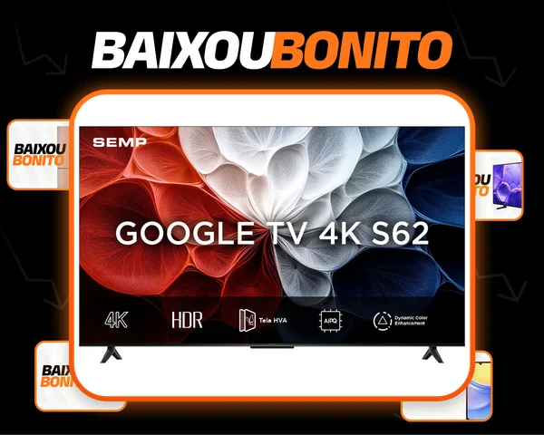 Smart Tv Semp 55 Led Hva 4k Android Wifi Bluetooth 3 Hdmi Google Tv 60hz Hdr10+ 55s62