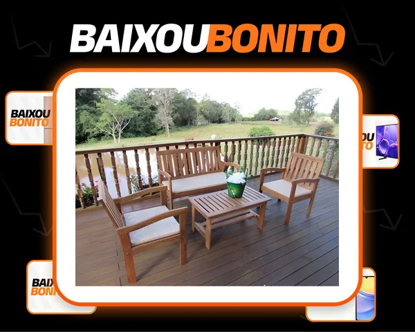 Conjunto Robust Tecido Bege Magazine Decor