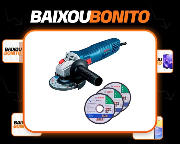Esmerilhadeira Angular 4.1/2 Pol 700w Gws Com Discos Bosch