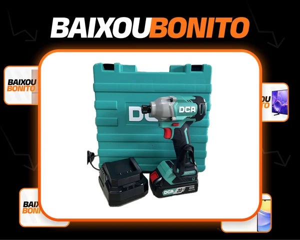 Parafusadeira De Impacto À Bateria 1/4 Dca Adpl03-14dm Cor Azul-turquesa Frequência 60hz