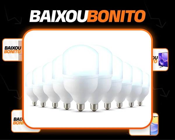 Kit 10 Lampadas Led Bulbo Hp 50w 6500k Branco Frio E27 110v/220v Bivolt Cod: ALUT000111-10 Alut By Avant