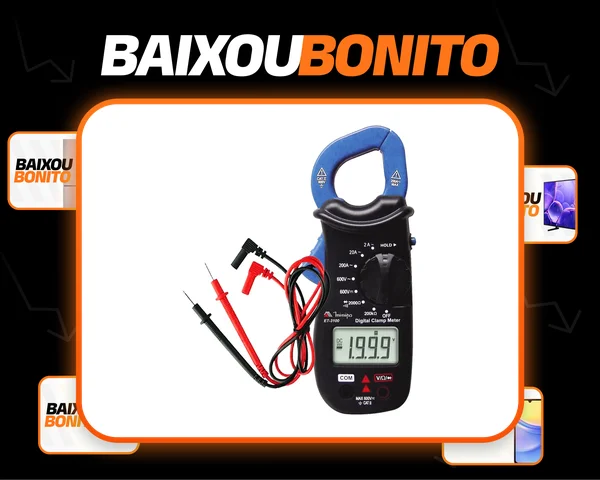 Alicate Amperímetro E Multímetro Et-3100 - Minipa