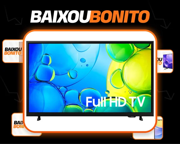 Smart Tv LS43F6000 Samsung LED 43" Full HD Tizen Voice Ready Cor Preta