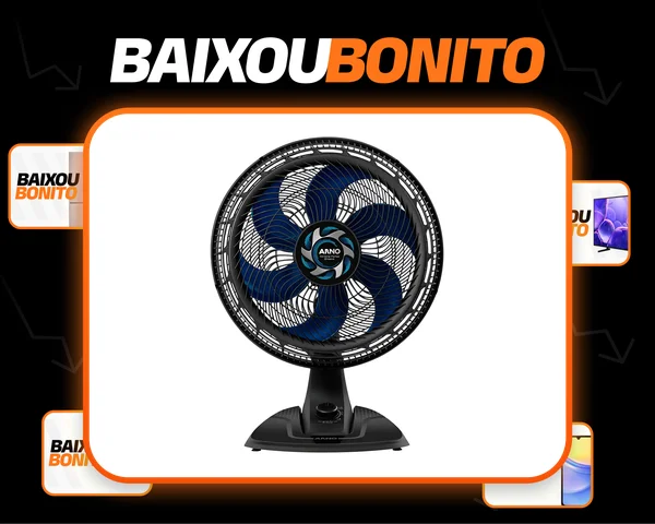 Ventilador Mesa Arno Xtreme Force Vb40 3 Velocidades 6 Pás
