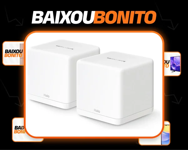 Roteador Mesh Wi-fi 6 Mercusys Halo H60x Gigabit 2 Pcs
