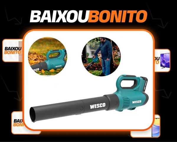 Soprador De Folhas Wesco Ws8517.9 Sem Bateria Ws8517.9 Cor Azul