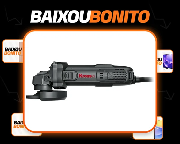 Esmerilhadeira Angular Industrial 830w Kus04p Kress Cor Preto