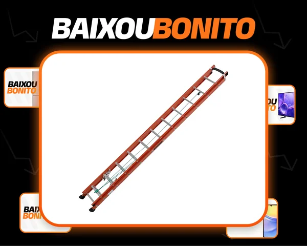 Escada De Fibra De Vidro Extensível 3,60 X 6 M - Rotterman