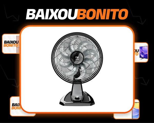 Ventilador de Parede e Mesa WAP FLOW TURBO com 8 Pás 3 Velocidades