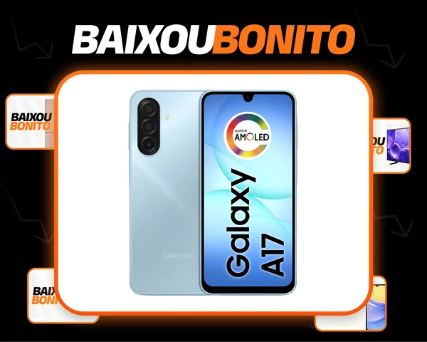 Celular Samsung Galaxy A17 Com Ia, 128gb, 4gb Ram, Câm De 50mp, Tela De 6.7 , Nfc, Ip54 - Azul