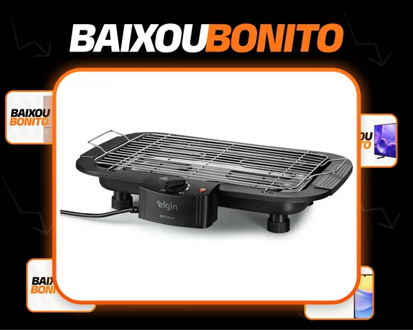 Churrasqueira Elétrica De Mesa Elgin 42CHU2001000 Cor Preta