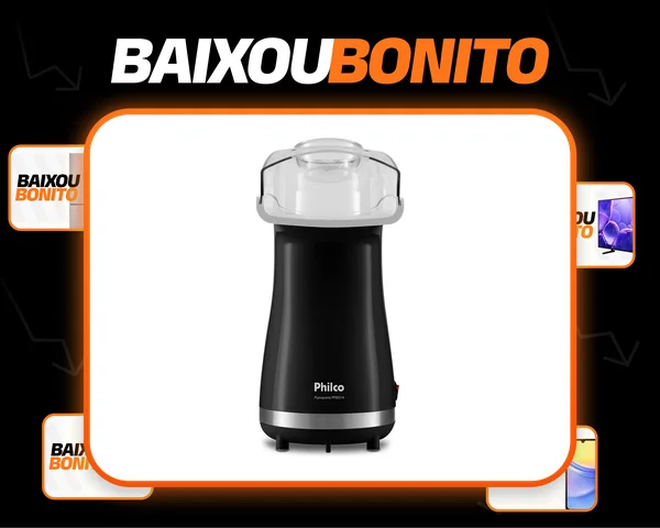 Pipoqueira Elétrica Sem Óleo Philco 1200w Ppie01a Cor Preto
