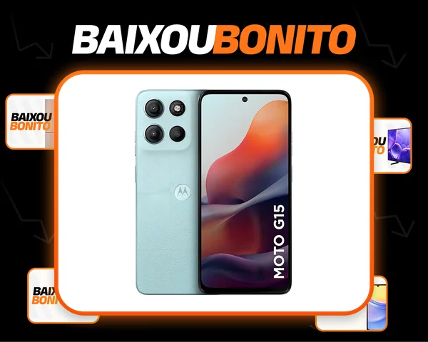 Smartphone Motorola Moto G15 - 128gb 12gb (4gb Ram+8gb Ram Boost) E Camera 50mp Com Ai E Night Vision Bateria De 5200 Mah Tela Fhd+ 6.7 Com Superbrilho Nfc Azul Claro