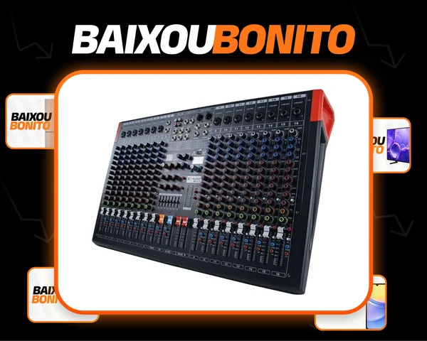 Mixer 16 Canais K-audio C/ Efeitos Bluetooth Usb Equalizador