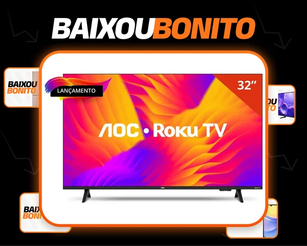 Smart Tv Aoc Dled 32 Wi-fi Roku Tv Quad Core 32s5155/78g