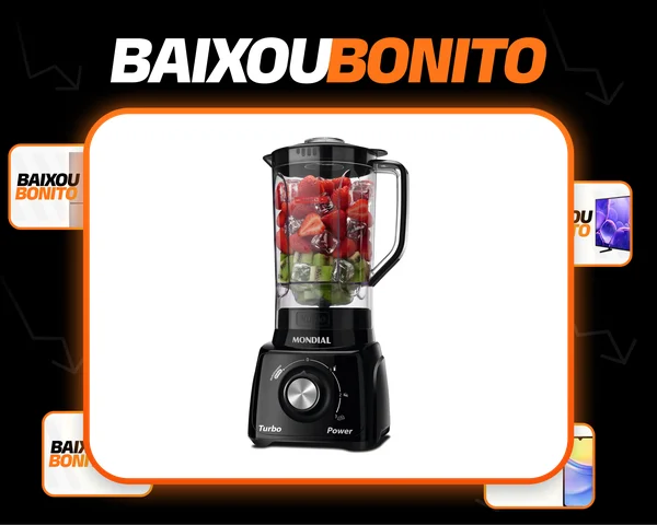 Liquidificador Turbo Power Mondial 550W - L-99 FB