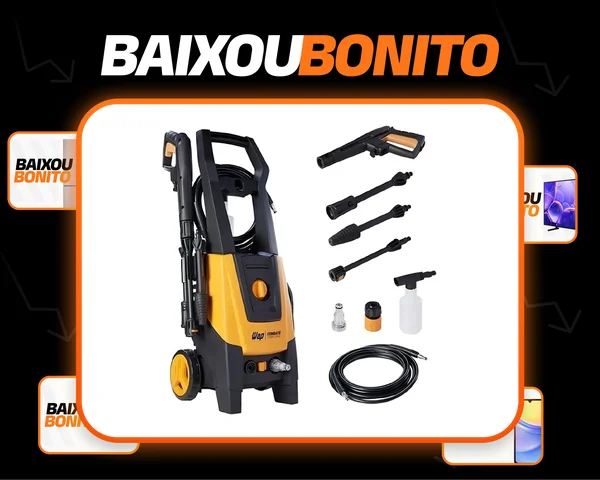Desobstruidora e Lavadora de Alta Pressão WAP Combate Turbo Ultra 2600 com Motor de Indução