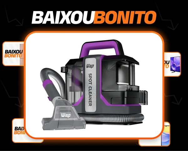 Extratora de Sujeira Portátil WAP Spot Cleaner W3 Borrifa Esfrega e Extrai 1450W de Potência e Bico de Autolimpeza