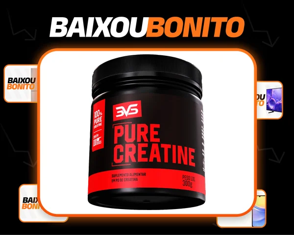 Creatina Monohidratada 300g - 100% Pura - 3VS NUTRITION