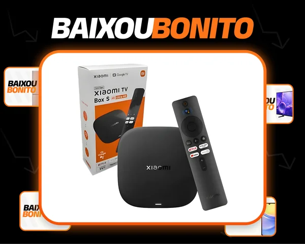 Mi Box S Tv Xiaomi 3a Geração 32gb 4k Ultra Bivolt Preto