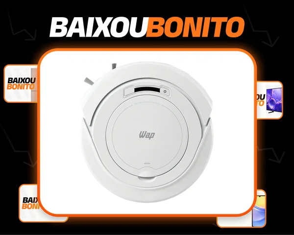 Robô Aspirador de Pó WAP ROBOT W90 PÉROLA Automático 3 em 1
