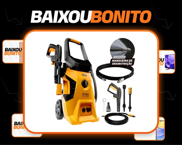 Lavadora De Alta Pressão Desobstruidora Wap Ousada Wl 2600 Ultra 1500w De Potência 1750 Psi 127v