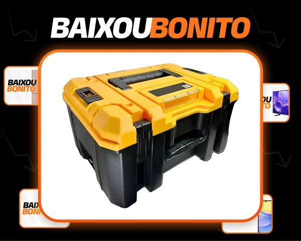 Maleta P/ Ferramentas Furadeira Makita Chaves E Acessórios Cor Preta/amarela