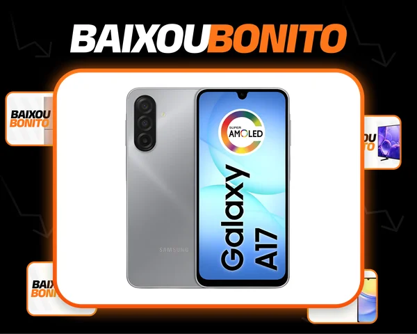 Celular Samsung Galaxy A17 Com Ia, 128gb, 4gb Ram, Câm De 50mp, Tela De 6.7 , Nfc, Ip54 - Cinza