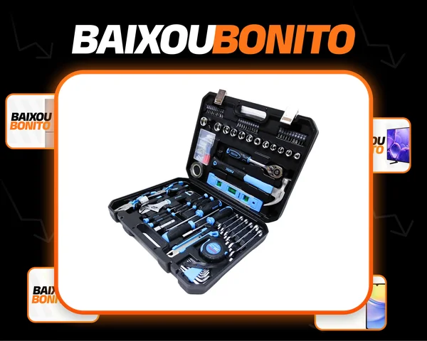 Maleta Fixtec De Ferramentas E Acessórios Para Sua Empresa Preto E Azul