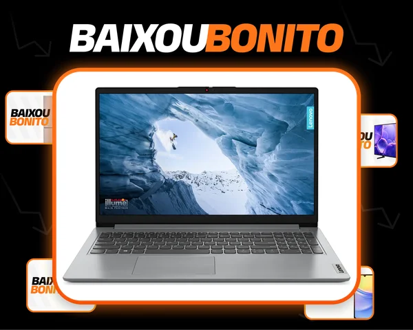 Notebook Lenovo Ideapad 1 15iru7 Intel Core i3-1315u 8gb 256gb Ssd Linux 15.6 - 83qjs00000 Cloud Grey