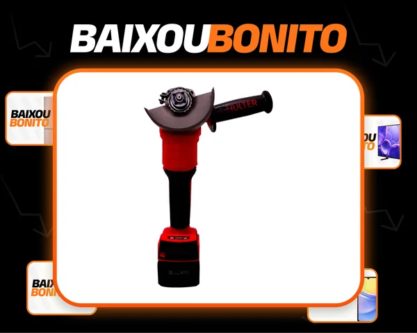 Esmerilhadeira À Bateria Hulter 20v Ht5eb1002f - Bivolt Vermelho/preto Bivolt