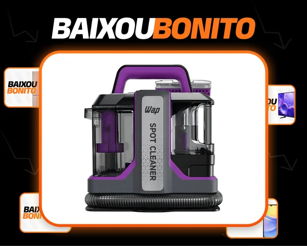 Extratora de Sujeira Portátil WAP Spot Cleaner W3 Borrifa Esfrega e Extrai 1450W de Potência e Bico de Autolimpeza