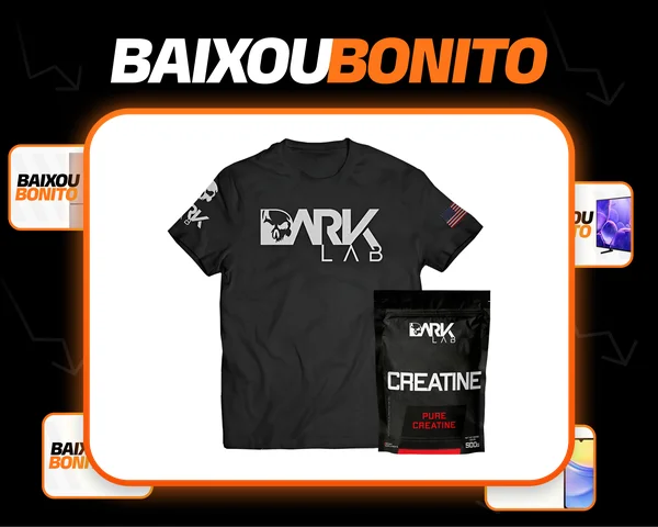 Creatina Pura 500g + Camiseta Dark Lab