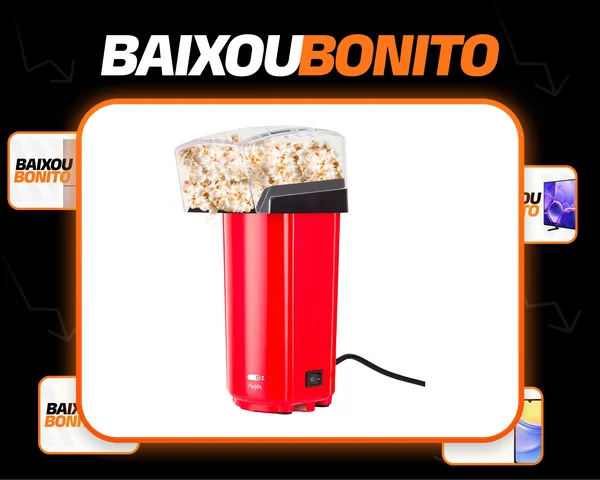 Pipoqueira Elétrica Popfilm Manteiga Sem Oleo 900w Pc9500 Oz Cor Vermelho