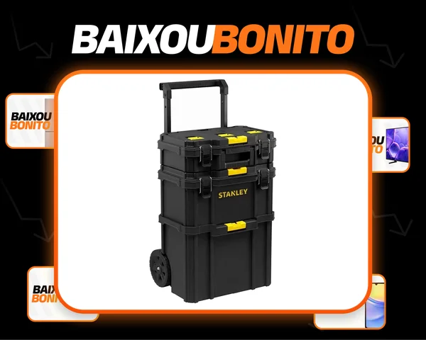 Caixa Organizadora 3 em 1 Stanley Modelo STST83319 com Capacidade de 45kg