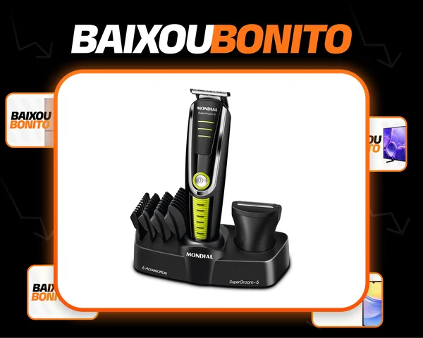 Aparador de Pelos Super Groom 06, Mondial 6W BG-04